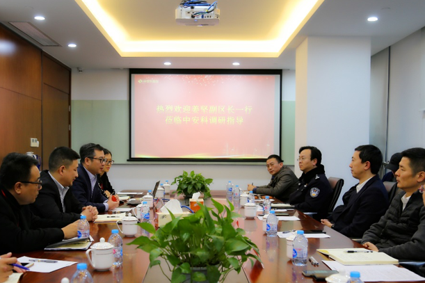 普陀区副区长、区公安分局局长姜坚莅临乐发调研